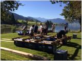 teambildung teambuilding Flossbauen Sihlsee